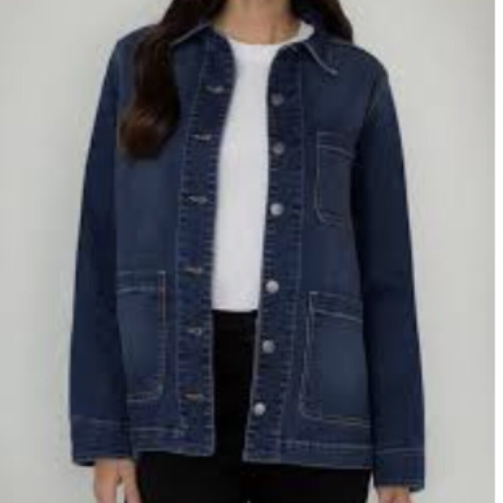 Well Worn • Denim Chore Jacket • Utility Pockets • Size S - Picture 7 of 7